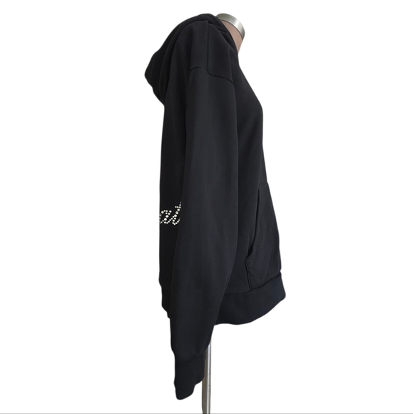 Baby Phat Forever 21  Rhinestone Hoodie Black  Small - Picture 10 of 14